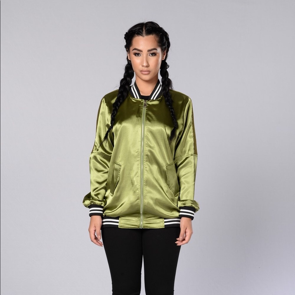 Green Bomber Jacket